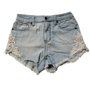 MOSSIMO Embroidered Lace HIGH RISE Shorts
